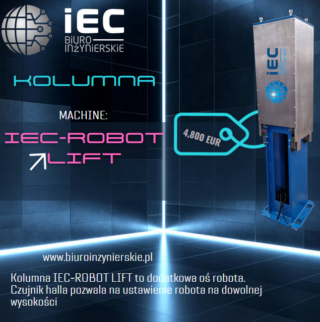 Read more about the article Kolumna do podnoszenia robota IEC-Robot Lift
